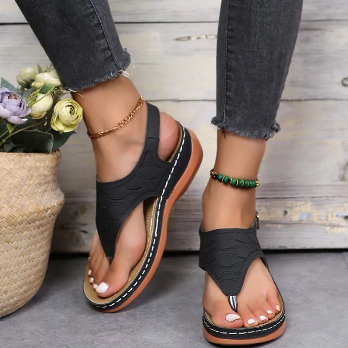 Garvald | Ankle Strap Thong Sandals