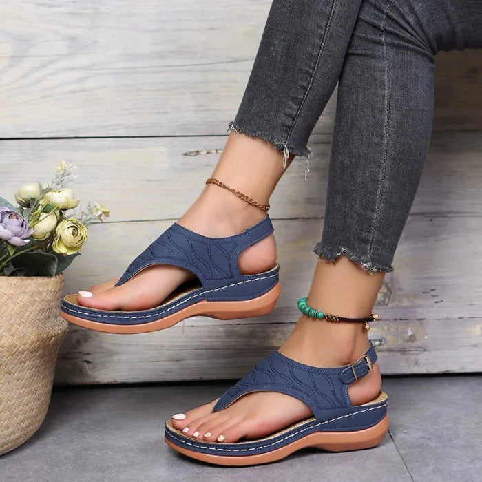 Garvald | Ankle Strap Thong Sandals