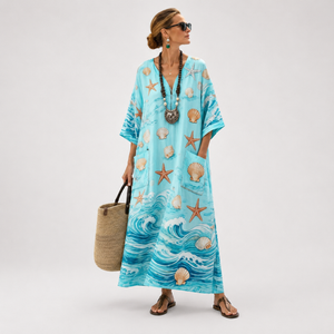Coastal Print Caftan