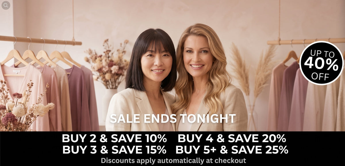 Early Autumn Sale - up to 50% off. Stack and save: 2 items 10% off, 3 items 15% off, 4 items 20% off, 5+ items 25% off.