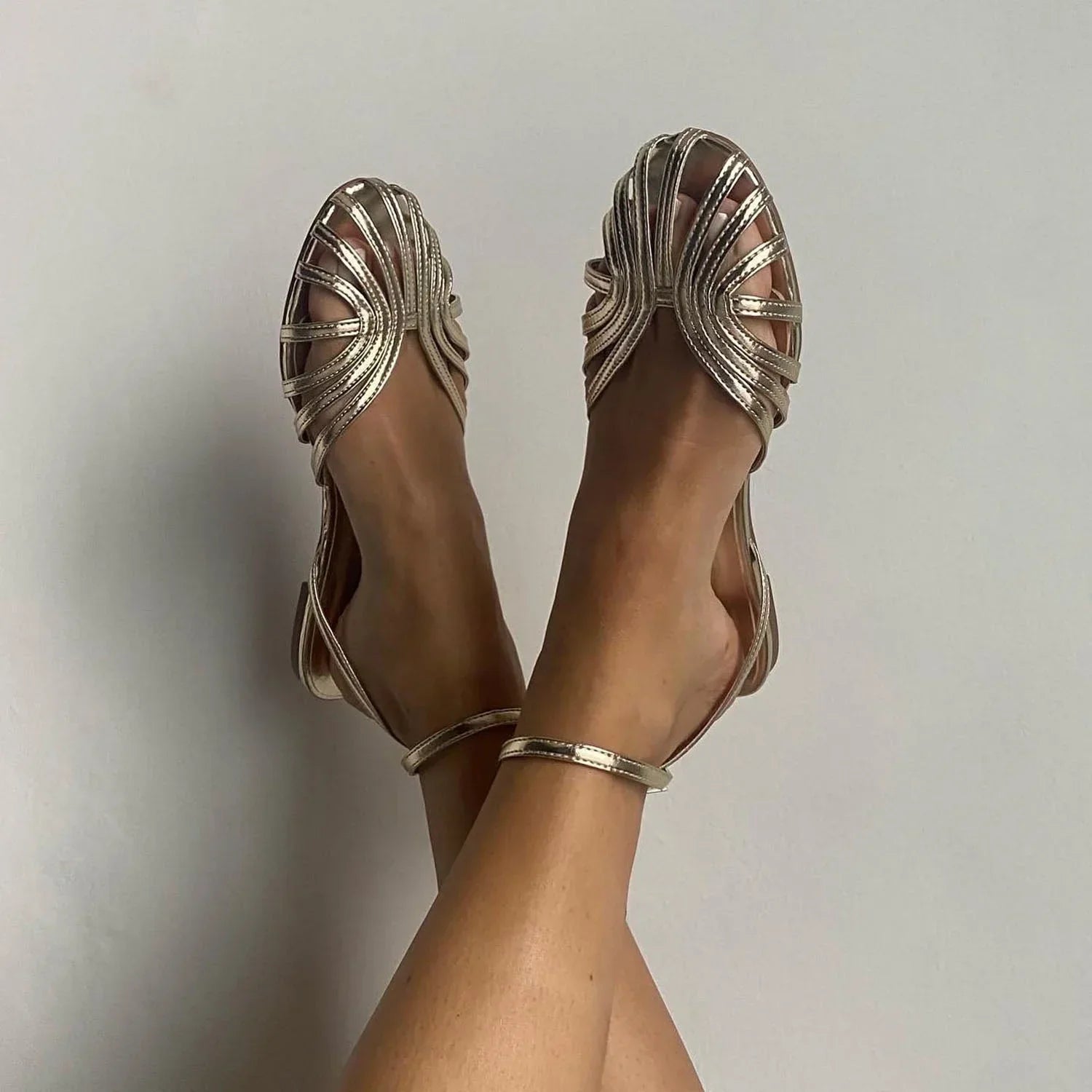 Zeal | Metallic Strap Sandal